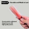 MDSTYLE Hair Brush for Curly, Thick, Wavy and Coily Hair - Curl Defining, Detangling, Styling, Blowdrying, Shaping - 9 Row Detangler Brush for Women and Men - Dry or Wet (Black Small 2pcs)