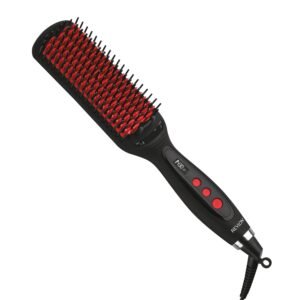 61OmYqyTKL._SL1500_.jpg REVLON SmoothStay XL Hair Straightener - Heated Straightening Brush for Silky & Straight Long-Lasting Results, Locks in Moisture with Reduced Static & Frizz