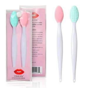 61P7fzyfCdL._SL1500_.jpg Lip Scrub Brush,Lip Scrubber Exfoliator,Double-Sided Silicone Lip Exfoliating Tool,Gentle Lip Exfoliator Scrubber Brush for Smooth,Soft,Bright,and Healthy Lips(2 PCS)