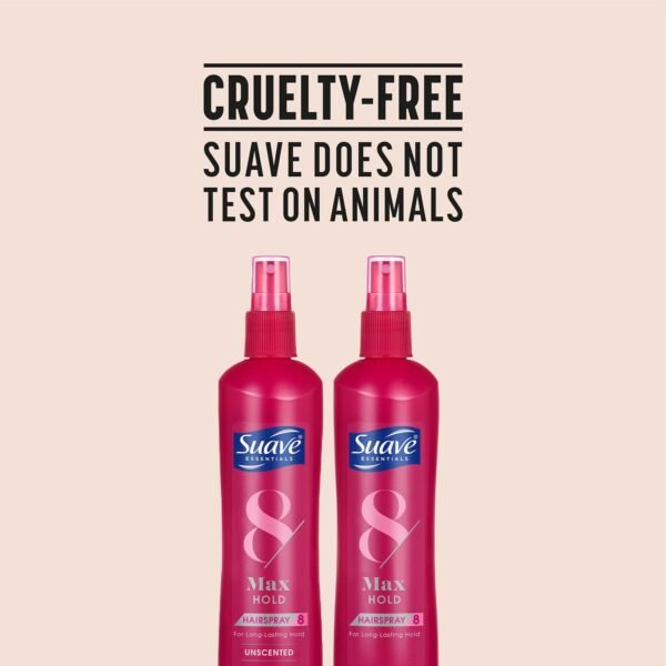 Suave Hairspray Max Hold Variety 2-Pack, Unscented & Scented Formulas – Non-Aerosol Hairspray, 11 Oz Ea