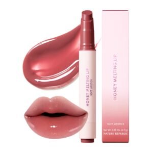 61PUxJF2PLL._SL1500_.jpg Nature Republic HONEY MELTING LIP (18 ROSE PINK) SOFT LIP STICK, Hydrating Gloss, Moisturizing balms, Sheer tint, Shine & Nude, Glowy Finish, korean make up
