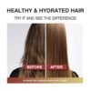 Hair Styling Serum Oil for Frizzy & Dry Hair, Hair Treatment Serum - no Rinse with Argan Macadamia & Avocado Oils - Vitamins A, E, Pro B5 - Conditioner for Women & Men 40 Capsules