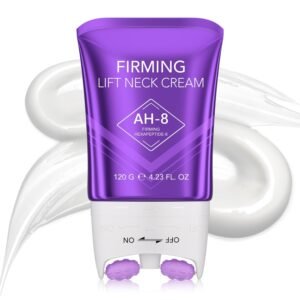 AH-8 Firming Neck Cream,Lifting Neck Firming Cream with Roller, Reduces Wrinkles Fine Lines And Double Chin, Moisturizes & Tightens Skin, Improves Elasticity, Anti-Aging