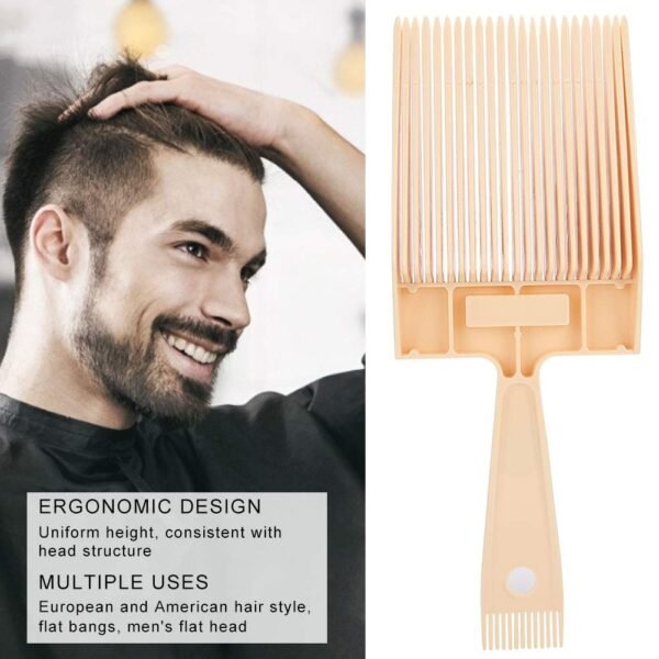 61QXERsQLjL._SL1001_.jpg Flat Top Comb Hair Comb Styling Accurate Cutting Hair Trim Accessories Comb with level Bang Liquid Oil Hairdressing Tool For Men Salon Barber