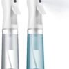 2 Pack Continuous Spray Bottles - Ultra Fine Mist Sprayer | Water Spray Bottle For Hair Mister Spray Bottle | Hair Spray Bottles For Hairstyling, Cleaning, Salons - 2pk 6.8 OZ / 200 ML