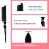 61Qu1YU7h4L._SL1500_.jpg 3 Pieces Hair Styling Comb Set Teasing Brush Rat Tail Comb Edge Brush for Edge&Back Brushing, Combing, Slicking Hair for Women (Black)