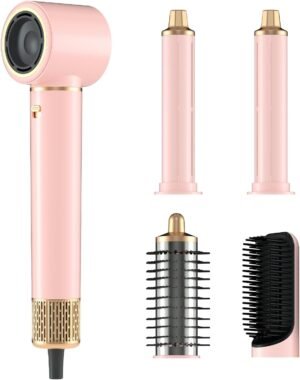 Hair Dryer Brush 5 in 1, JAOSOP Hair Styler, 110,000 RPM High-Speed Negative Ionic Hair Dryer Fast Drying, Professional Multi Blow Dryer Brush for Curling Volumizing Straightening Styling