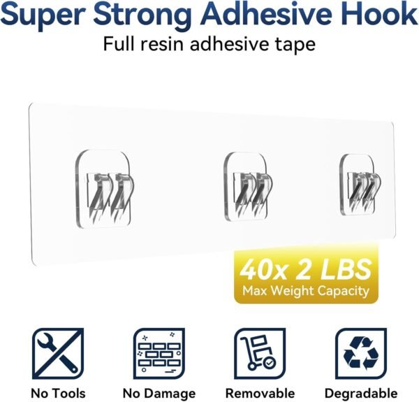 YASONIC Shower Caddy Adhesive, No Drill Bathroom Shower Organizers, with Removable Hooks and Soap Holder, Rust Proof Shower Shelves, Wall-Mounted Shower Holder, 3 Pack, Black