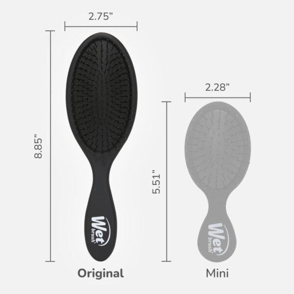 61RQGl0Zh1L._SL1500_.jpg Wet Brush Original Detangler Hair Brush, Black Frost - Ultra-Soft IntelliFlex Bristles - Detangling Brush Glides Through Tangles For All Hair Types (Wet Dry & Damaged Hair) - Women & Men