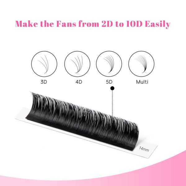 61RhJOZRCL._SL1500_.jpg TDANCE Easy Fan Lash Extension Rapid Blooming Volume Eyelash Extensions C CC D DD J B L Curl 0.03-0.12mm Thickness Easy Fan Volume Lashes Self Fanning Eyelashes Extension (D-0.07,8-15mm)