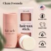 Kitsch Hair Wax Stick for Women & Men - Hair Slick Back Stick, Anti-Frizz and Fly Away Hair Tamer, No Residue Hair Finishing Stick for Flyaways, All Day Hold Styling Product for Smoothing Hair Strands
