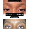 Bask & Lather Lash Serum with Castor Oil & Jojoba Oil For Thicker, Fuller & Longer Looking Eyelashes and Eyebrows, Conditioning and Enhancing Eyelash Growth Serum with Brush Applicator, 3 Month Supply