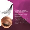 Ardell Individual Lashes Double Up - Medium Black, DIY Eyelash Extensions, Knot-Free Lash Clusters, Natural Look False Eyelashes, 4 Pack