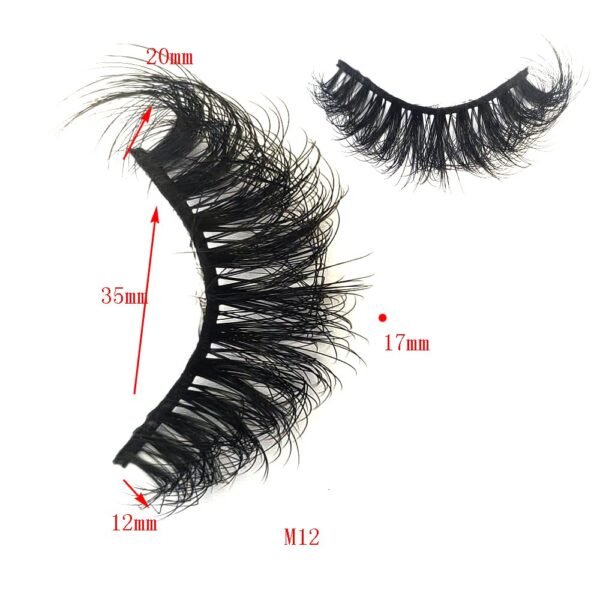 61SAoSZKThL._SL1000_.jpg HBZGTLAD New 10 Pairs 3D Mink Lashes False Eyelashes Handmade Wispy Fluffy Long Lashes Natural Eye Makeup Tools Eye Lashes(M12)