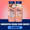 Nair Sensitive Shower Cream Hair Remover with Natural Coconut Oil and Vitamin E, Body Hair Removal Cream, 12 oz