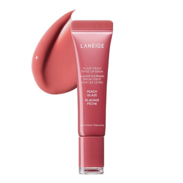 LANEIGE Glaze Craze Tinted Lip Serum: Plumping, Nourishing Hydration with Polypeptide