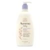 Aveeno Baby Calming Comfort Moisturizing Body Lotion with Relaxing Lavender & Vanilla Scents, Non-Greasy Baby Lotion, Nourishing Prebiotic Oatmeal, Paraben- & Phthalate-Free, 18 fl. oz