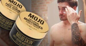 MOJO Skin Anti-Ageing Moisturiser with Hyaluronic Acid, Collagen & Jojoba Oil | Soothes, Hydrates and Protects to reduce fine lines and wrinkles | Luxury Scented | Men's Face Cream 75ml