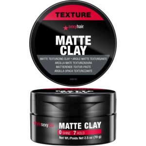 61TXgpZskbS._SL1500_.jpg SexyHair Style Matte Clay Matte Texturizing Clay | Separates, Defines and Molds | Helps Tame Unruly Ends | Washes Out Easily