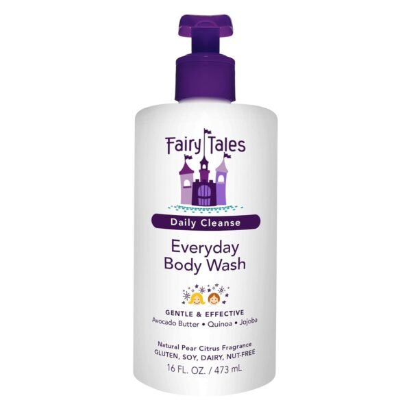 Fairy Tales Daily Cleanse Kids Body Wash, Everyday Body Wash for Kids and Toddler- Soap for Bath or Shower, No Harsh Chemicals or Toxins - 16oz