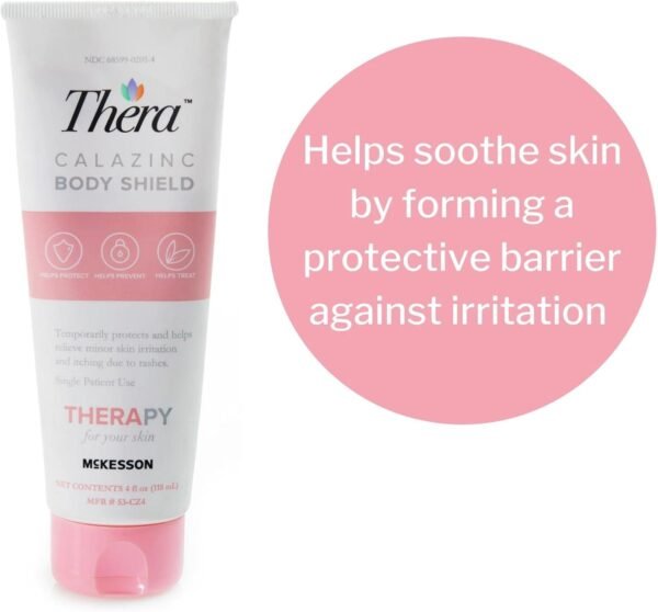 McKesson Thera Calazinc Body Shield Barrier Cream with Calamine and Zinc - Incontinence Skin Protectant Ointment, Diaper Rash, Scented - 4 oz, 1 Count