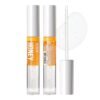 3 PACK Lip Oil Gloss, Hydrating Non-Sticky Lip Oil, 100% Natural Oil Clear Lip Gloss, Lightweight Lip Moisturizer (Gold & Honey & Coconut)