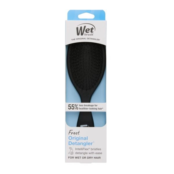 61TzGxw26JL._SL1500_.jpg Wet Brush Original Detangler Hair Brush, Black Frost - Ultra-Soft IntelliFlex Bristles - Detangling Brush Glides Through Tangles For All Hair Types (Wet Dry & Damaged Hair) - Women & Men
