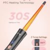 61U827eUEKL._SL1500_.jpg 5 in 1 Wand Curling Iron-Kinked Curling Wand Set with Flat Iron Hair Straightener, 3 Barrels Hair Crimper, 3 Ceramic Curling Irons (0.35"-1.25"), 2 Temps Fast Heat Hair Waver Curler with Glove & Clip