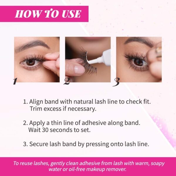 Andrea Two of a Kind False Lashes 53 - Black, Natural Look, Comfortable, Full Volume Fake Eyelashes for Glamorous Eyes, 4 Pack