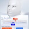 61UC3ap7gyL._SL1500_.jpg NEWKEY LED Face Mask Light Therapy,Red Light Therapy for Face Wrinkle Blue Light Therapy Mask for Face Acne,150LEDs,10 Min Auto Shut off, Wired