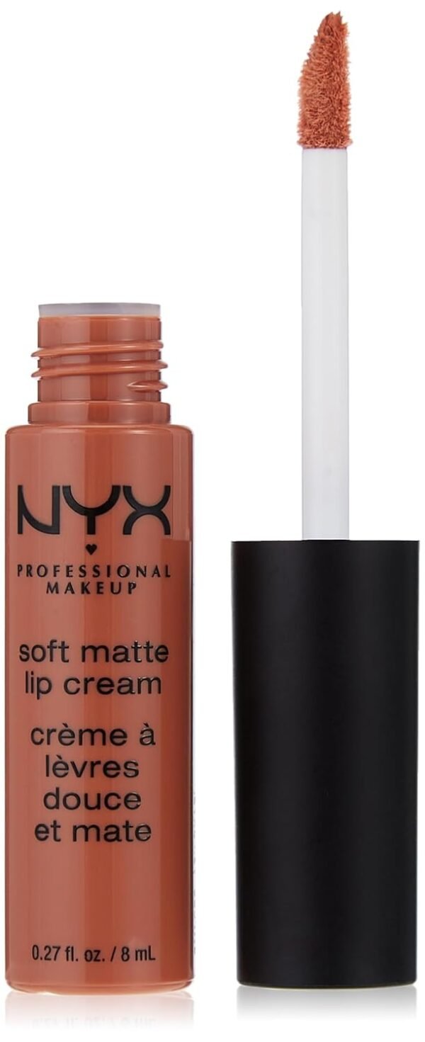 NYX PROFESSIONAL MAKEUP Soft Matte Lip Cream, Lightweight Liquid Lipstick - Abu Dhabi (Deep Rose-Beige)