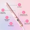 61UIWb1hsL._AC_SL1500_.jpg Hair Straightener and Curler 2-in-1, 360° Airflow Styler Curling Iron, 1.25 Inch Curling Wand, 20 Million Negative Ion Hair Care, 5 Temps & Auto Off, Dual Voltage (Pink)