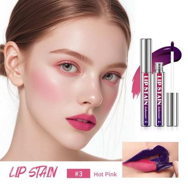 3PCS Peel Off Lip Lipstick Set,Peel Off Lip Liner Stain,Long Lasting and Waterproof Peel Off Lip Stain,Highly Pigmented,Matte Finsh,Detachable Lip Pencil Liner Lipstick