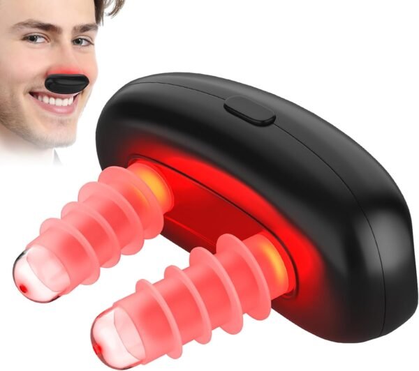 Red Light Therapy for Nose,LED Nasal Device for Sinus Relief&Dry Nose,Portable USB Charging Light Therapy