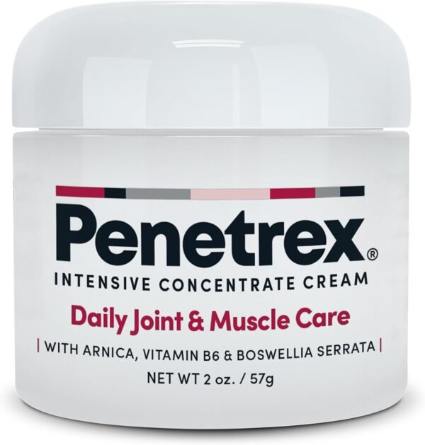 Penetrex Joint & Muscle Therapy - Soothing Muscle Rub for Back, Neck, Hands, Feet - Premium Whole Body Rub with Arnica, Vitamin B6 MSM & Boswellia - Non-Greasy 2oz Cream