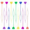 12pcs Quick Beader for Hair Braids Loading Beads Braid Stringer Ponytail Maker Plastic Hair Tail Beading Tools Kit for Kids Girls (Colorful)
