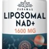 1600 mg Liposomal NAD Supplement, 98% Pure NAD+ Supplement, Superior Absorption, Alternative to Nicotinamide Riboside or NADH to Boost NAD+ for Aging Defense, Energy, Longevity,60 Softgels