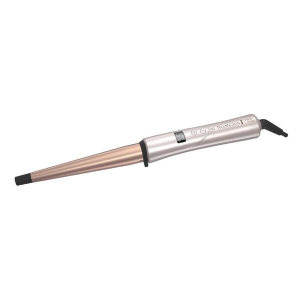 61W2BkxCf8L._SL1500_.jpg Remington Shine Therapy Argan Oil & Keratin Infused ½-1 Inch Tapered Curling Wand for Natural Curls, Includes Heat Glove