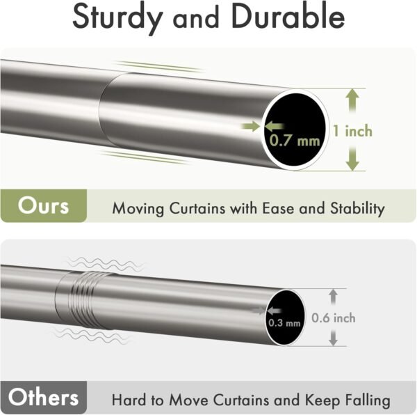 61WSf4GT9ML._AC_SL1500_.jpg AmazerBath Spring Tension Shower Curtain Rod, 31-75 Inches Heavy Duty Tension Rod Rust Proof Bathroom Curtain Rod, Adjustable No Drill Easy Segmented Installation, Nickel