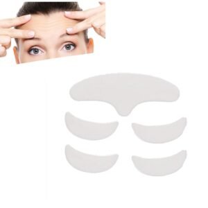 61WxNdBtMJL._SL1500_.jpg Face Wrinkle Patches, 5Pcs Anti Wrinkle Silicone Patch Pad Skin Lifting Reusable Washable Forehead Eye Face Patch Anti-Ageing for Rejuvenated Skin elasticity