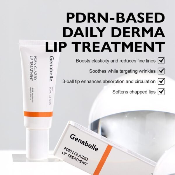 61X6Ga0zgJL._SL1200_.jpg PDRN Glazed Lip Treatment – Hydrating & Plumping Lip Balm with PDRN & Peptides for Soft, Glossy Lips – Intensive Lip Repair & Moisture Lock- 0.33 fl oz