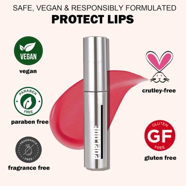 61X9zwMIEvL._SL1500_.jpg Lip Tint Stain Peel Off NEW FORMULA - Long Lasting, Transfer Proof and Waterproof Lip Makeup, Matte Finish Lip Stain Peel Off, Infused with Vitamin E & Algin & Hydroxyacetophenone, #001 Rose Wood