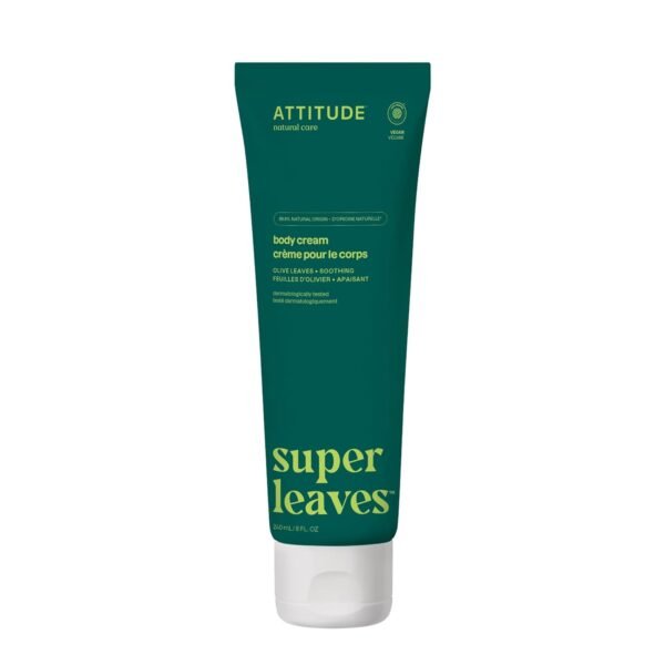 61XF2dSiZ-L._SL1500_.jpg ATTITUDE Body Cream, EWG Verified Moisturizer, Vegan Moisturizing Products For Dry Skin, Dermatologically Tested, Olive Leaves, 8 Fl Oz