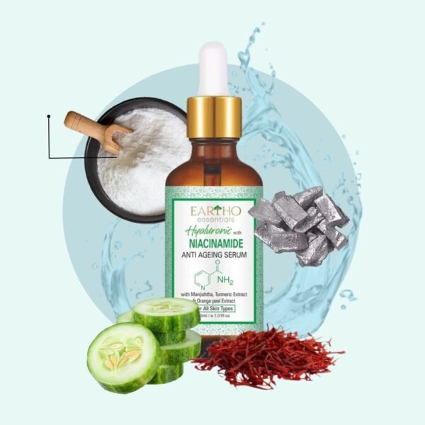 61XNB0lcWXL._SL1080_.jpg Ayurvedic Hyaluronic with Niacinamide Anti Ageing Serum 30 ML