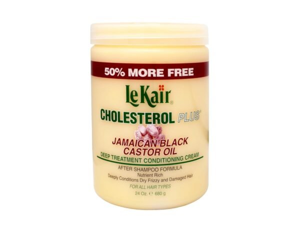 Le Kair Cholesterol Plus Jamaican Black Castor Oil Deep Treatment Conditioning Cream 24 Oz.