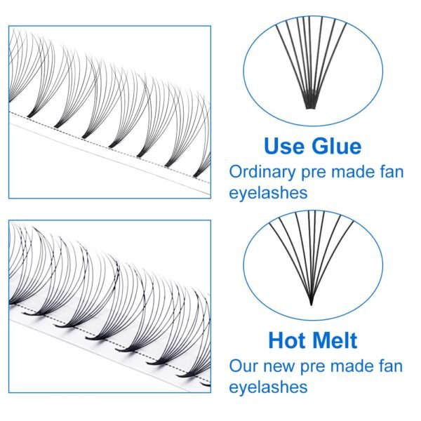 61XvTOSvCLL._SL1001_.jpg Premade Fans Eyelash Extensions 5D 6D 7D 8D 10D Volume Lash Extensions 0.07mm Thickness Short Stem heat bonded Premade Fans Russian Volume Pre-fanned Lash Extensions(8D-0.07-D, 8-14mm Mixed Tray)