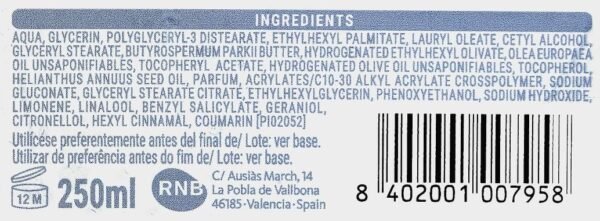 Olive Oil Intensive Rich Moisturizing Hand and Body Cream Treatment for Dry Skin with Karite and Vitamin E 6.75 fl oz