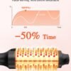 61YGV5CCsQL._AC_SL1500_.jpg Nimmu Thermal Brush for Blowout Look, 1.5 inch Heated Round Brushes Curling Iron with 10 Temperature Control, Hot Brush Styler Dual Voltage for Travel, Rose Gold
