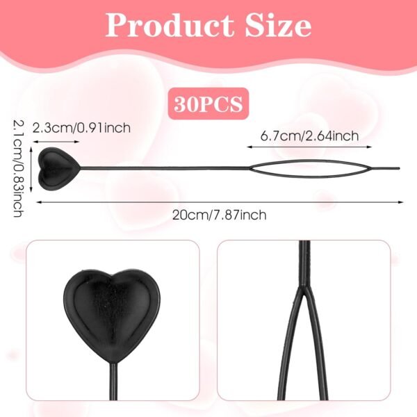 30 Pcs Quick Hair Beader Tool for Loading Beads, Braid Stringer Ponytail Maker Hair Styling Magic Topsy Tail Hair Braid Threading Applicator Set Braiding Tools Kit