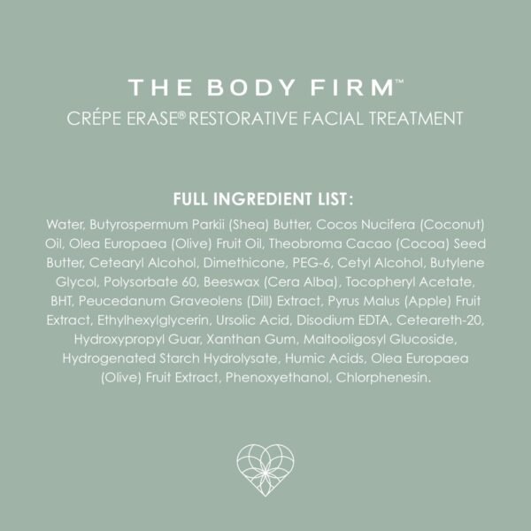 BODY FIRM Crepe Erase Advanced Restorative Facial Treatment, Anti-Aging Skin Care, Face Moisturizer, Firming and Moisturizing Face and Neck Cream, Supports Wrinkles, Original Citrus, 1.7 fl oz